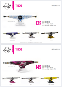 Dater Trucks catalogo